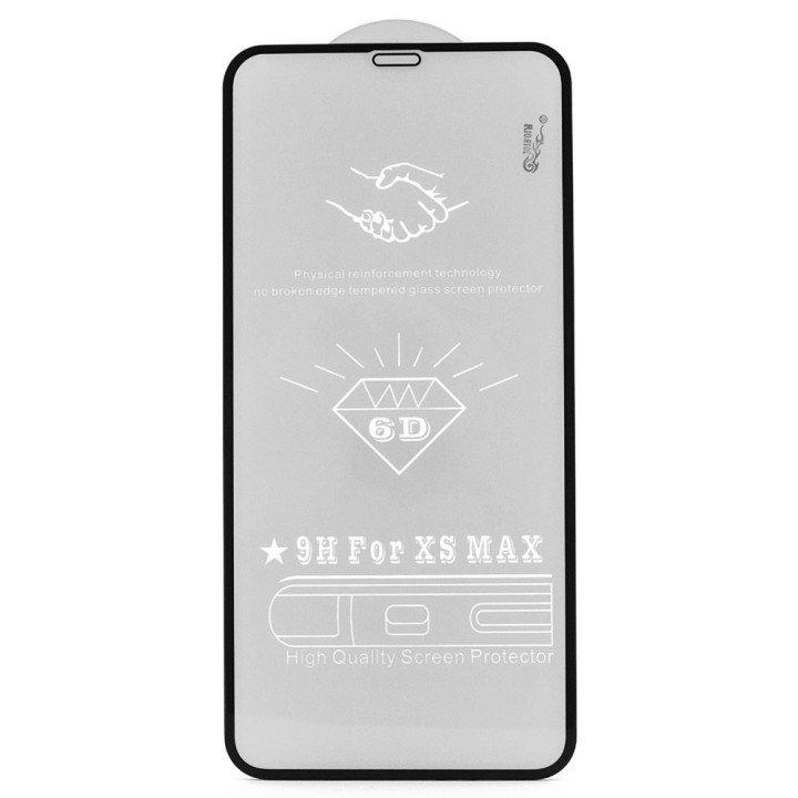 Захисне скло Full Screen Full Glue 6D Tempered Glass для Apple iPhone 11 Pro Max / XS Max, Black