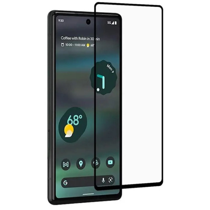 Закаленное защитное стекло Full Screen Tempered Glass для Google Pixel 6A, Black