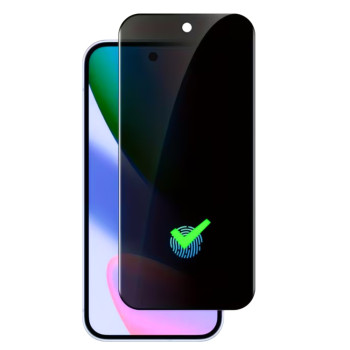 Защитное стекло Privacy Screen для Google Pixel 9A с поддержкой отпечатка пальца