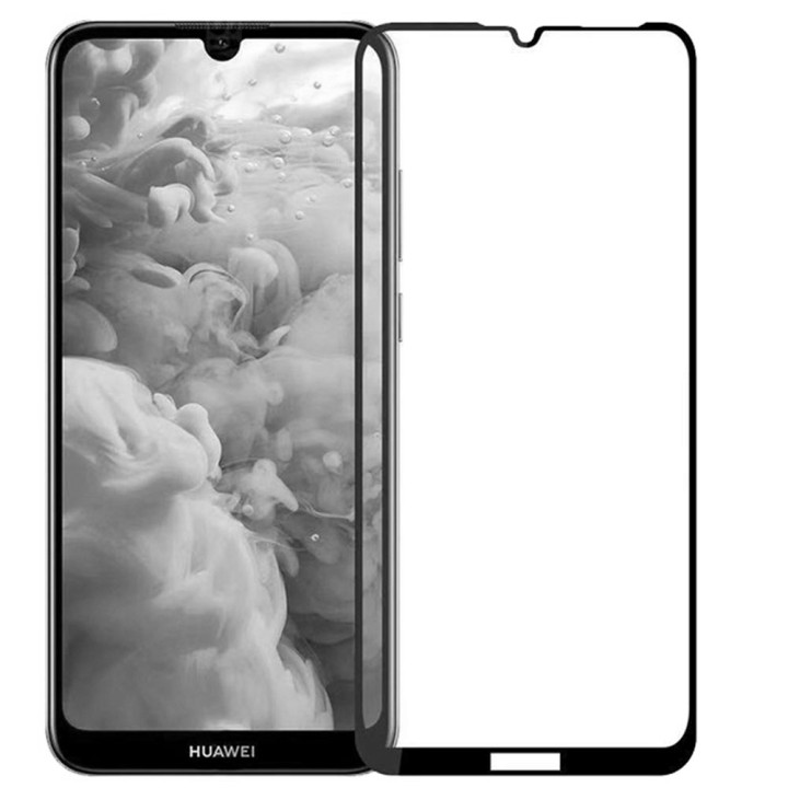 Закаленное защитное стекло Full Screen Tempered Glass для Huawei Y7 2019 / Y7 Prime 2019, Black