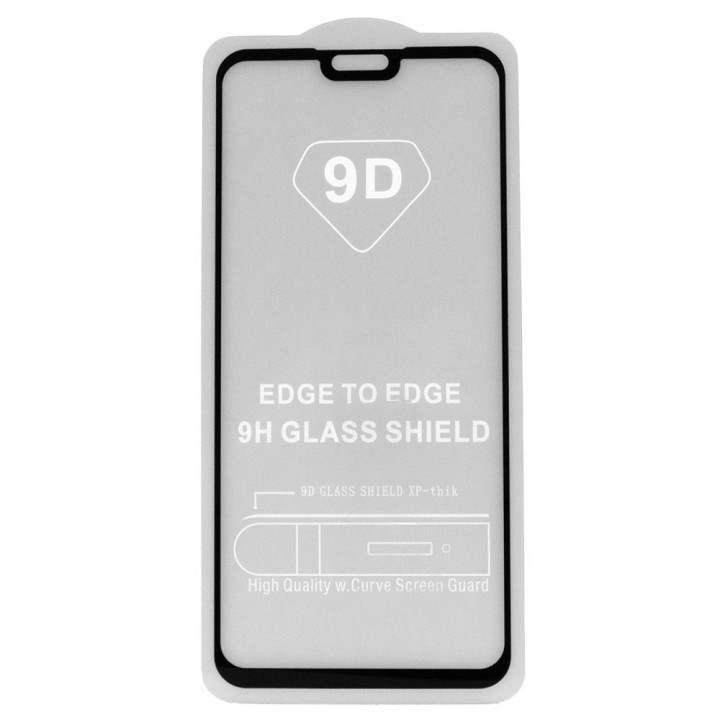 Захисне скло Full Screen Full Glue 2,5D Tempered Glass для Huawei Y9 2019, Black