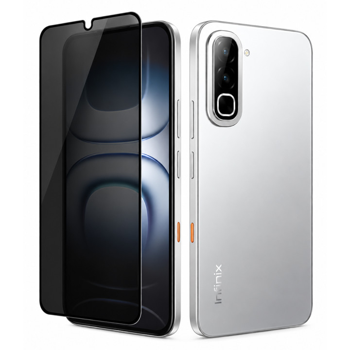 Защитное стекло Privacy Full Screen для Infinix Hot 70, Black