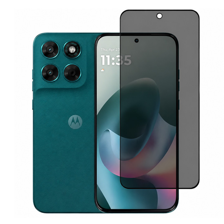 Защитное стекло Privacy Full Screen для Motorola Moto G67 / G77, Black