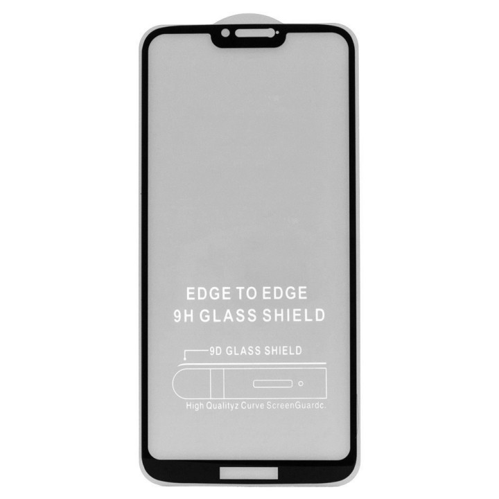 Защитное стекло Full Screen Full Glue 6D Tempered Glass для Motorola G7 Power, Black