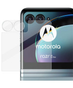 Защитное стекло на камеру и задний экран для Motorola Razr 40 Ultra, Transparent