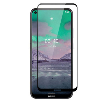 Защитное стекло 2.5D Full Screen Tempered Glass для Nokia 3.4, Black