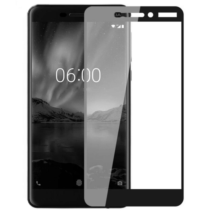 Защитное стекло Full Screen Full Glue 5D Tempered Glass для Nokia 6 2018, Black
