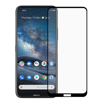 Захисне скло Full Screen Tempered Glass 2.5D для Nokia 8.3, Black