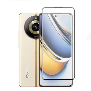 Загартоване захисне скло 3D Full Screen Tempered Glass для Realme 11 Pro / 11 Pro Plus, Black