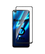 Защитное стекло Full Screen Tempered Glass 2.5D для Realme 6 Pro, Black