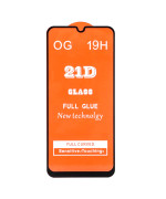 Захисне скло Tempered Glass 21D Full Glue для Samsung Galaxy A34 з клейкою основою по всій поверхні, Black