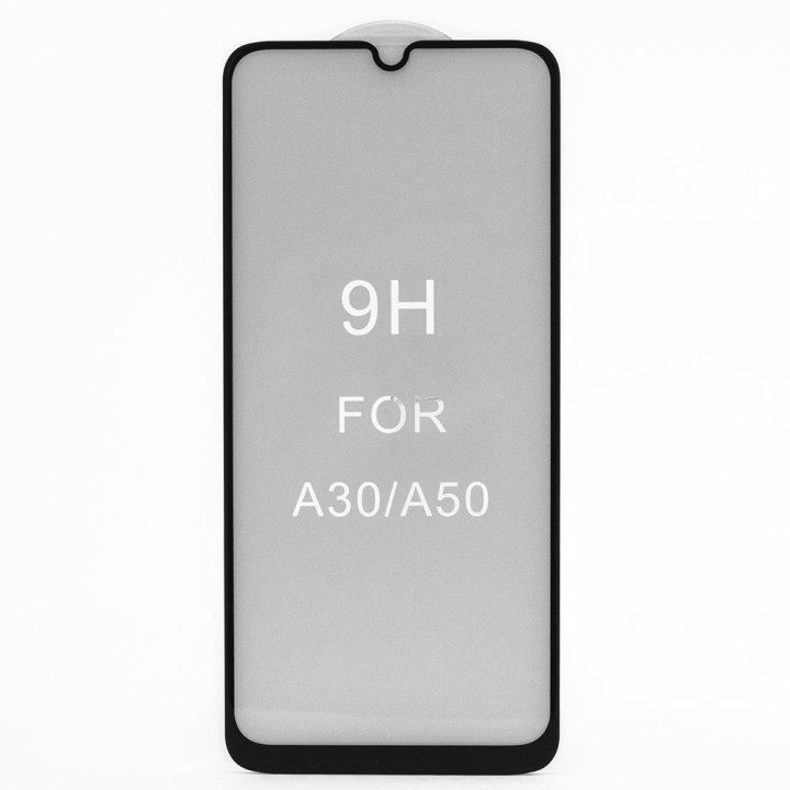 Захисне скло Full Screen Full Glue 5D Tempered Glass для Samsung Galaxy A30 (A305) / A50 (A505), A30s Black