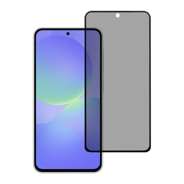 Защитное стекло Privacy Full Screen для Samsung Galaxy A37 / A36 / A56 с рамкой для автопоклейки