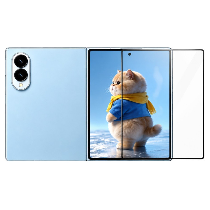 Захисне скло Full Screen для Samsung Galaxy Fold8 з рамкою для автопоклейки