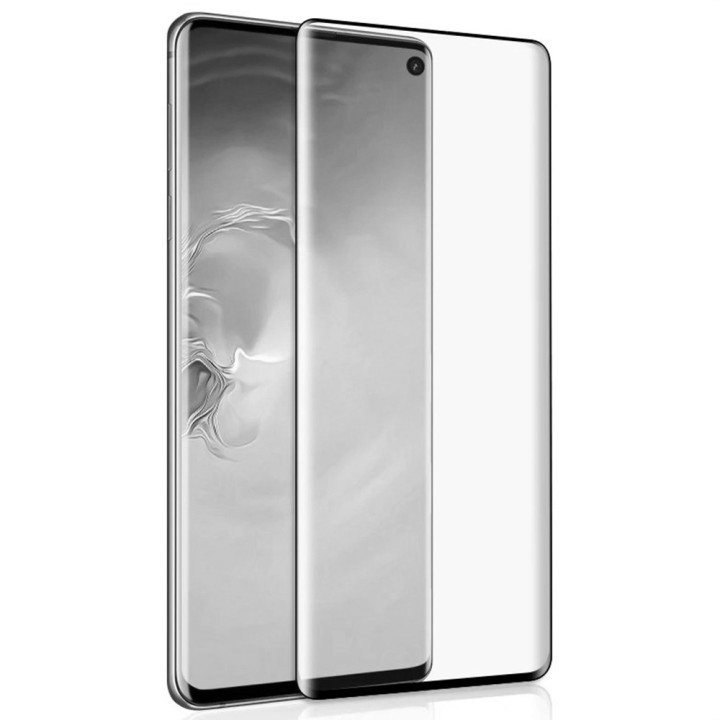 Защитное стекло Optima Full Screen 5D + рамка + лопатка для Samsung Galaxy S10 Plus G973, Black
