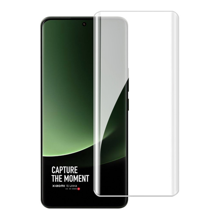 Захисне скло 3D Tempered Glass UV для Xiaomi 14 Ultra з клеєм і лампою, Transparent