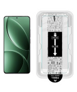 Закалённое защитное стекло Tempered Glass для Xiaomi Poco F7 Pro с рамкой для автоустановки