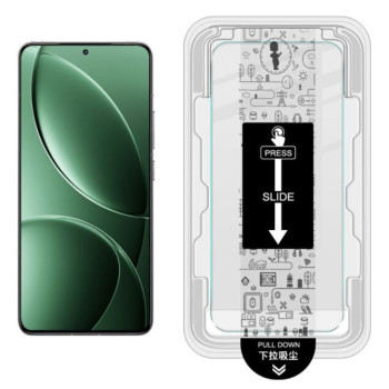 Загартоване захисне скло Tempered Glass для Xiaomi Poco F7 Pro з рамкою для поклейки