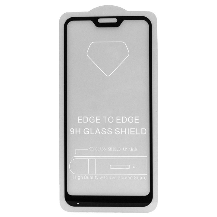 Захисне скло Full Screen Full Glue 2,5D Tempered Glass для Xiaomi Redmi Mi A2 Lite / Redmi 6 Pro, Black