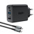 Сетевое зарядное устройство ACEFAST A17 PD60W + QC 3.0 (1Type-C / 1USB/ HDMI 4K) + Type-C - Type-C, Black