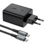 Сетевое зарядное устройство ACEFAST A17 PD60W + QC 3.0 (1Type-C / 1USB/ HDMI 4K) + Type-C - Type-C, Black