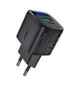 Сетевое зарядное устройство ACEFAST A116 Type-C PD35W / USB QC 3.0, Black
