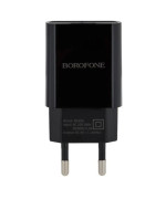 Мережевий зарядний пристрій Borofone BA20A Sharp 2.1A без кабеля, Black