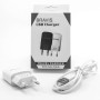 Сетевое зарядное устройство Bravis micro USB 2.1A White