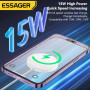 Безпровідний зарядний пристрій Essager EWXCX-CF01-Z 15W для смартфонів зі стандартом Qi, Black