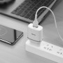 Сетевое зарядное устройство HOCO C12Q Smart QC3.0 18W 1USB Type-C, White
