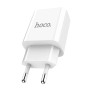 Мережевий зарядний пристрій Hoco C63A 2 USB 2.1A, без кабеля, White