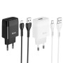 Сетевое зарядное устройство Hoco C72Q USB 2A QC3.0 18W microUSB 1m