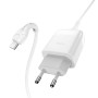 Сетевое зарядное устройство Hoco C72Q USB 2A QC3.0 18W microUSB 1m