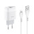 Мережевий зарядний пристрій Hoco C73A 2 Usb 2.4A Lightning 1m, White