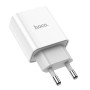 Мережевий зарядний пристрій Hoco C81A USB 2.1A без кабеля, White