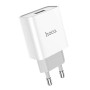 Мережевий зарядний пристрій Hoco C81A USB 2.1A без кабеля, White