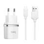 Сетевое зарядное устройство HOCO C12 2USB 2.4A, Micro USB 1м