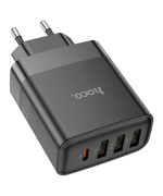 Мережевий зарядний пристрій Hoco C127A QC3.0 PD45W, Black