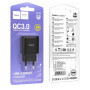 Сетевое зарядное устройство Hoco C140A 1USB QC 18W, без кабеля, Black