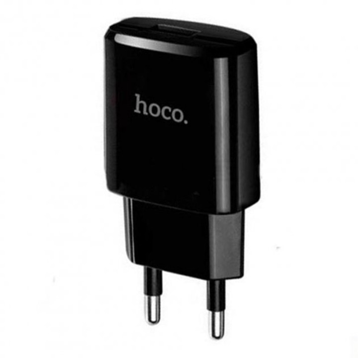 Сетевое зарядное устройство Hoco C27A 2.4A без кабеля, Black