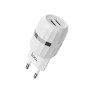 Мережевий зарядний пристрій Hoco C41A 2 USB 2.4A Lightning 1м, White