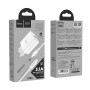 Сетевое зарядное устройство Hoco C80A USB, 3.1A PD, QC3.0 18W Type-C-Lightning 1m, White