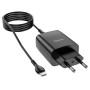 Сетевое зарядное устройство Hoco C86A 2 USB 2.4A Type-C 1м