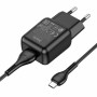 Мережевий зарядний пристрій Hoco C96A Charger 2,1A кабель Micro USB, Black