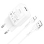 Сетевое зарядное устройство Hoco C96A Charger  2.1A кабель Type-C, White