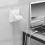 Сетевое зарядное устройство Hoco C96A Charger  2.1A кабель Type-C, White