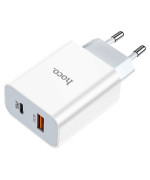 Мережевий зарядний пристрій Hoco C97A QC3.0 PD20W 3A без кабеля, White