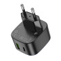 Мережевий зарядний пристрій Hoco CS32A Type-C / USB QC3.0 PD20W без кабеля, Black