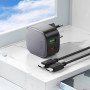 Сетевое зарядное устройство Hoco CS32A Type-C / USB QC3.0 PD20W с кабелем Typy-C to Type-C, Black