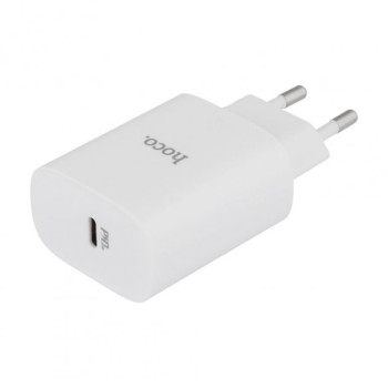 Мережевий зарядний пристрій HOCO N14 Type-C PD20W QC3.0 cable Type-C to Lightning 1m, White